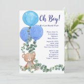 Oh, Junge, wir können frühzeitig auf eine Babydusc Einladung (Stehend Vorderseite)