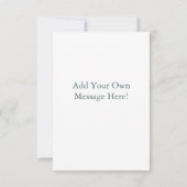 Oh Junge! Wir können schon warten Dankeskarte (Rückseite)