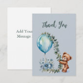 Oh Junge! Wir können schon warten Dankeskarte (Vorne/Hinten)