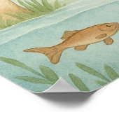 Oh Junge! Woodland Baby Dusche Willkommenspender Poster (Ecke)