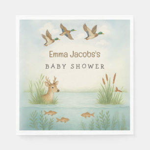 Oh Junge! Woodland Babydusche Napkins Serviette