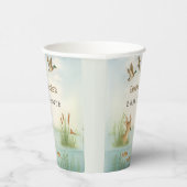 Oh Junge! Woodland Babydusche Pappbecher (Rechts)