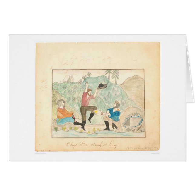 Oh Jungen, habe ich es schwer geschlagen (1603A) (Vorderseite (Horizontal))