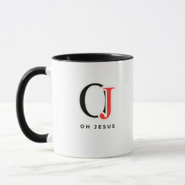 Oh Juses Typografie Art Tasse