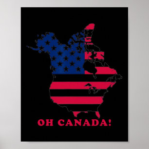 Oh Kanada Der 51 Staat Funny Trump Oh Kanada 2025 Poster