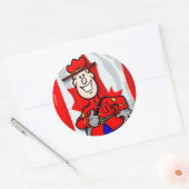 Oh, Kanada EH! Runder Aufkleber (Umschlag)