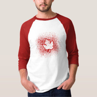 Oh, Kanada! Rotes Graffiti-Blatt T-Shirt