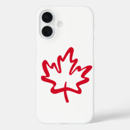 Oh, Kanada! Tag Big Canadian Maple Leaf iPhone 16 Hülle