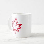 Oh, Kanada! Tag Big Canadian Maple Leaf Kaffeetasse (Vorderseite Links)