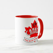 Oh, Kanada! True North Strong und Free Tasse (VorderseiteRechts)