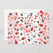 Oh, Kanada - was Kanada für berühmt ist Postkarte (Vorne/Hinten)