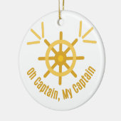 Oh Kapitän, mein Kapitän Keramik Ornament (Links)