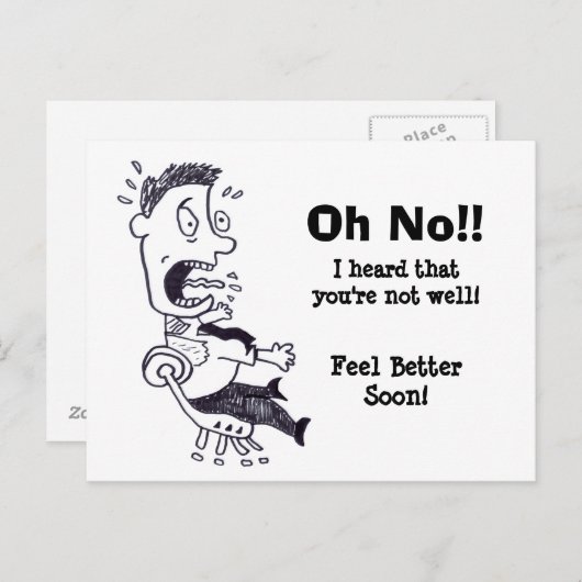 Oh kein Gefühl besser bald Postkarte (Vorne/Hinten)