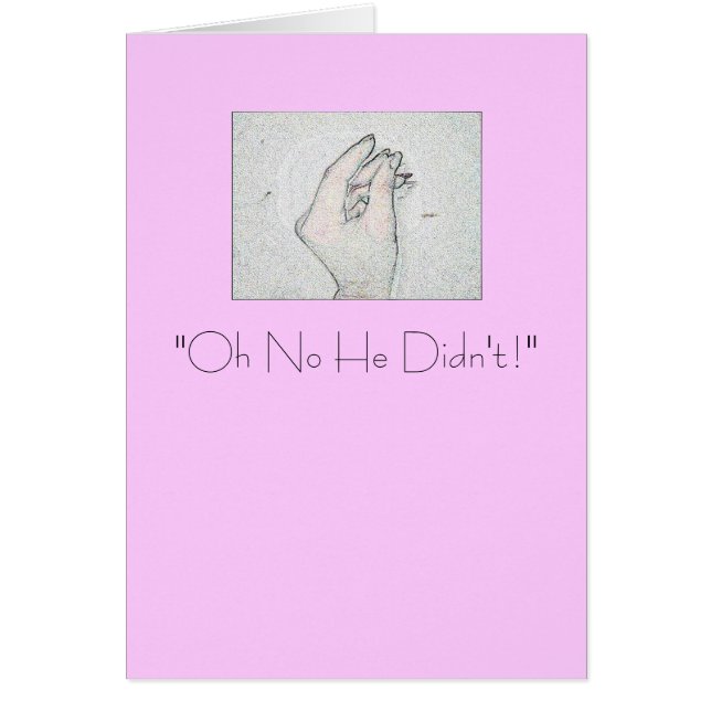 "Oh kein tat er nicht! " (Vorne)