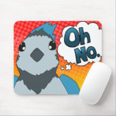 Oh kein Vogel Mousepad (Mit Mouse)