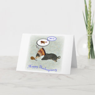 Oh KEINE Basenji Erntedank-Grußkarte Feiertagskarte