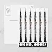 oh keine Oboen Postkarte (Vorne/Hinten)