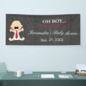 OH! Kleine Mann-Schnurrbart-Baby-Duschen-Fahne Banner (Messe)