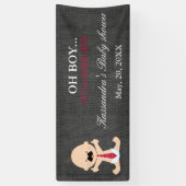 OH! Kleine Mann-Schnurrbart-Baby-Duschen-Fahne Banner (Vertikal)