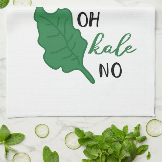 Oh Kohl nein! Küchen-Handtuch Geschirrtuch (Gefaltet)