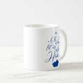 Oh, komm Lass uns Adore Ihm Weihnachtskrippen Kaffeetasse (VorderseiteRechts)