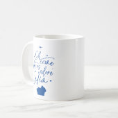Oh, komm Lass uns Adore Ihm Weihnachtskrippen Kaffeetasse (Vorderseite Links)