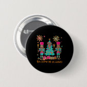 Oh, kommen Sie Lass uns Adore Ihm Weihnachtsnachts Button (Vorne & Hinten)