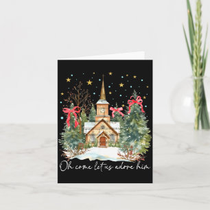 Oh kommt lasst uns ihn anbeten Christlicher Jesus Karte