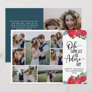 Oh kommt, lasst uns ihn anbeten Hochzeitsanzeige Feiertagskarte
