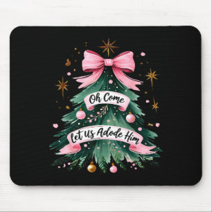 Oh kommt lasst uns ihn anbeten Weihnachts-Pyjamas Mousepad
