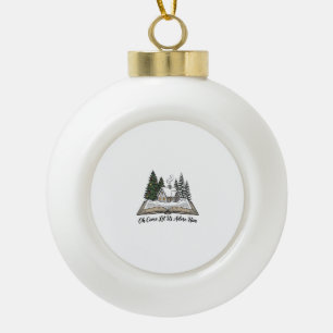 Oh kommt lasst uns ihn anbeten Weihnachtsbuch Desi Keramik Kugel-Ornament