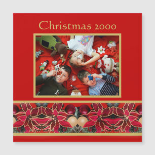 Oh kommt lasst uns Weihnachtsmagnet Magnetkarte