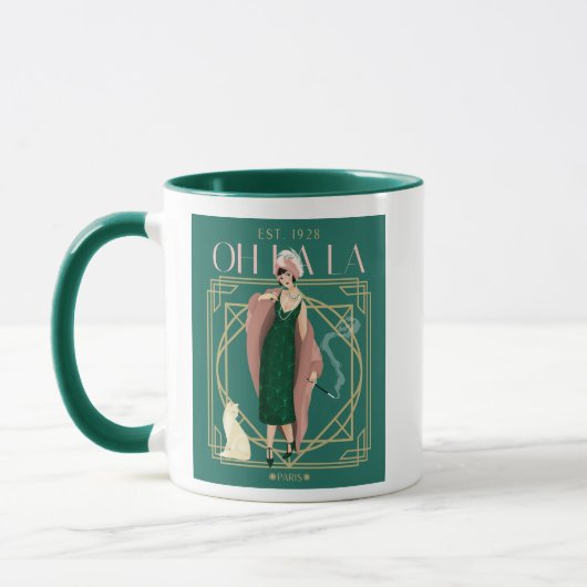 Oh La Art Deco Tasse (Links)