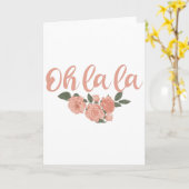 Oh La - Französische Redewendungen Karte (Gelbe Blume)