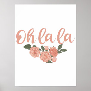 Oh La - Französische Redewendungen Poster