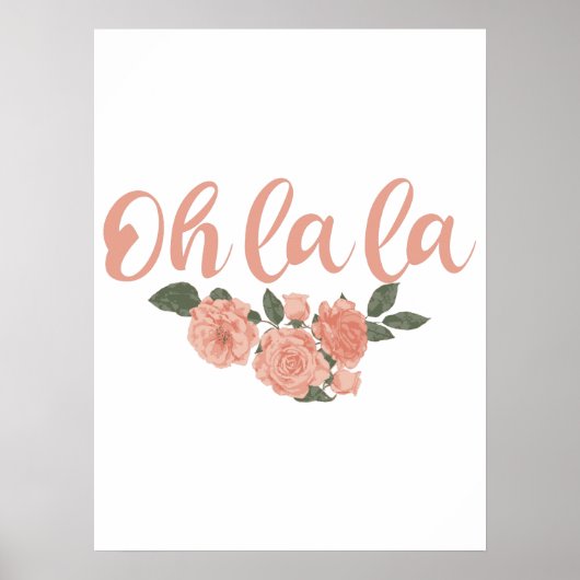 Oh La - Französische Redewendungen Poster (Vorne)