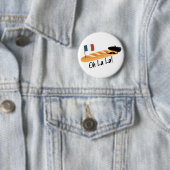 Oh La - French Baguette - Funny Francophile Button (Beispiel)