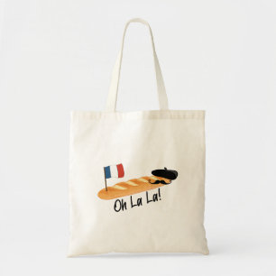 Oh La - French Baguette - Funny Francophile Tragetasche