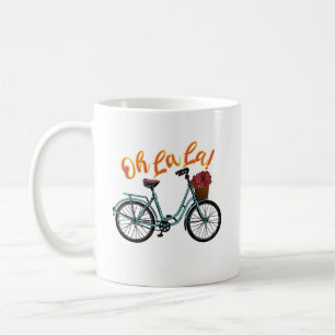 Oh La French Bicycle Funny French Redewendungen Kaffeetasse