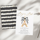 Oh, La! Gold French Paris Baby Dusche Einladung