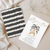 Oh, La! Gold French Paris Baby Dusche Einladung