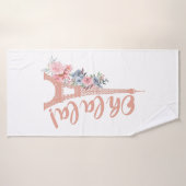 Oh La La - Eiffel Tower Paris Frankreich Badehandtuch (Badehandtuch)