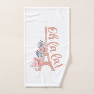 Oh La La - Eiffel Tower Paris Frankreich Handtuch