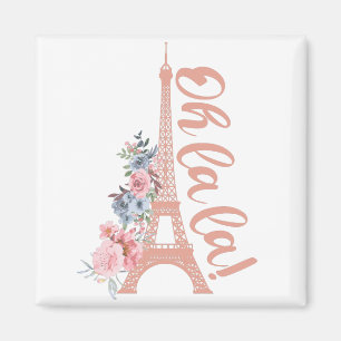 Oh La La - Eiffel Tower Paris Frankreich Magnet