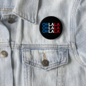 OH LA LA Französische Flagge Button (Beispiel)