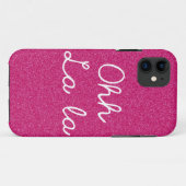 Oh La-La - Himbeerrosa Case-Mate iPhone Hülle (Rückseite (Horizontal))