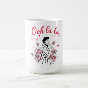 Oh La La Paris Mädchen – Romantische französische Kaffeetasse