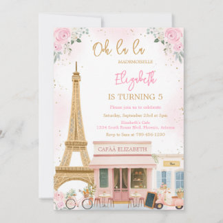 Oh La La Parisian Paris Birthday Party Invitation Einladung