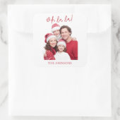 Oh La La Personalized Family Photo Sticker (Tasche)