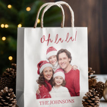 Oh La La Weihnachten Individuelle Geschenktasche F